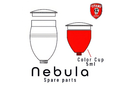 Color Cup 5ml For Nebula Airbrush (Part 29) - zdjęcie 1