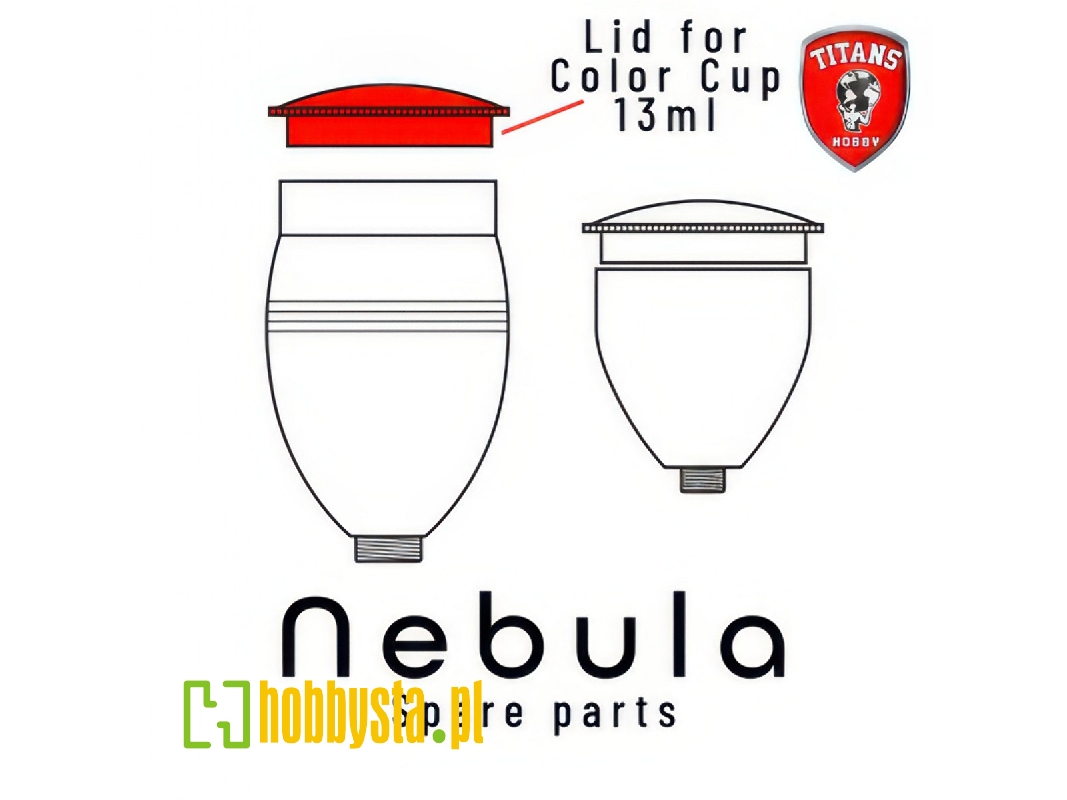 Lid For Color Cup 13 Ml For Nebula Airbrush (Part 30) - zdjęcie 1