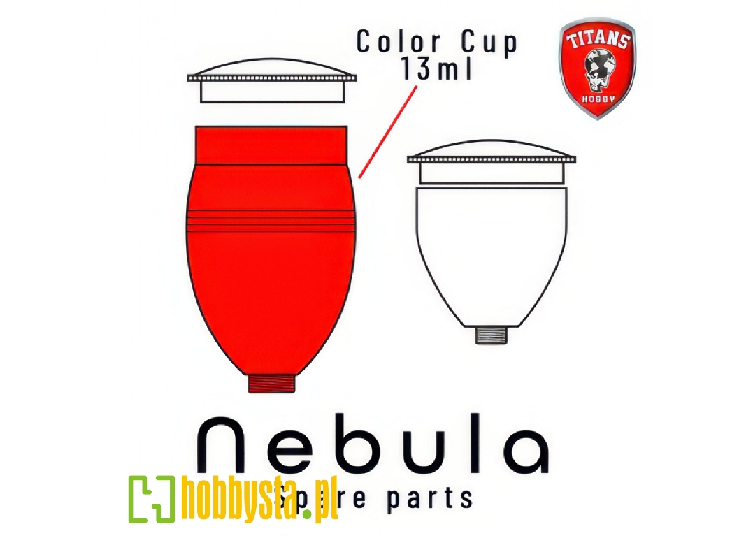 Color Cup 13 Ml For Nebula Airbrush (Part 31) - zdjęcie 1