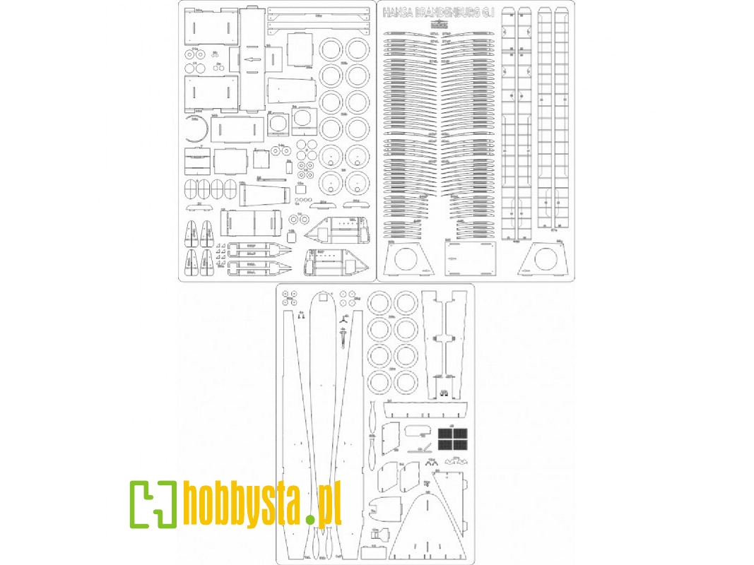 Hansa Brandenburg G.I - Szkielet - zdjęcie 1
