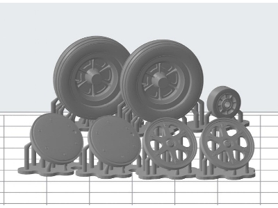 Fm-2 Wildcat - Zestaw Kół - zdjęcie 1