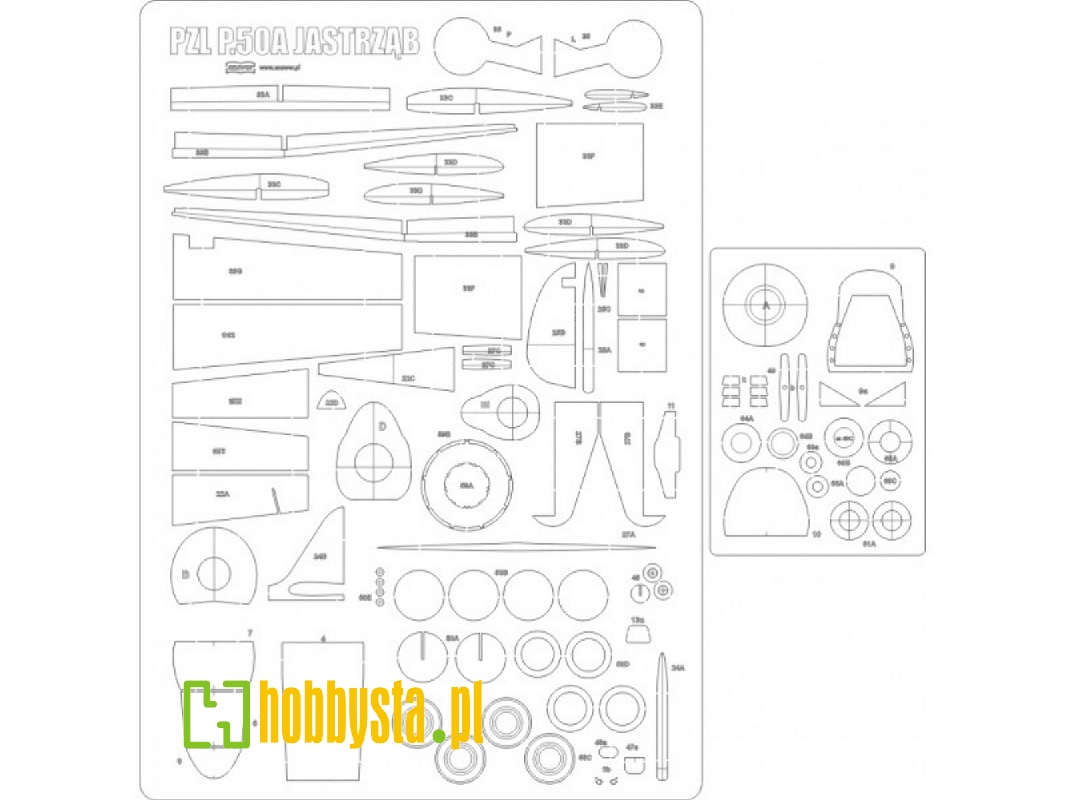 Pzl P.50a Jastrząb - Szkielet - zdjęcie 1