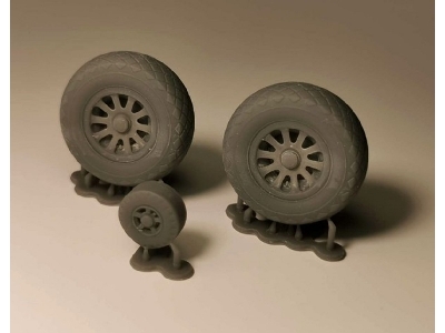 P-51c Mustang - Zestaw Kół - zdjęcie 1