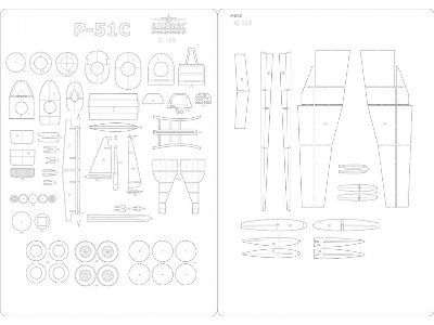 P-51c Mustang - Szkielet, Detale - zdjęcie 1