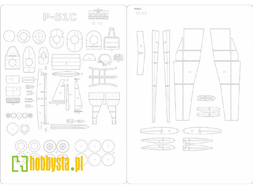 P-51c Mustang - Szkielet, Detale - zdjęcie 1