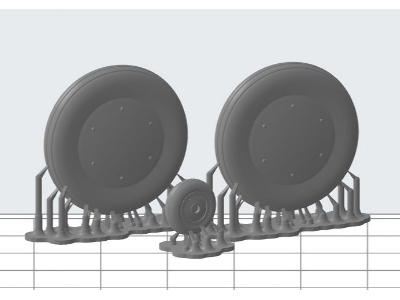 Gloster Gladiator Mk.Ii - Zestaw Kół - zdjęcie 1