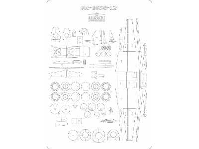 Messerschmitt Bf-109g-12 - Szkielet, Detale - zdjęcie 1