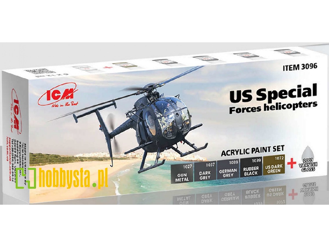Acrylic Paint Set For Us Special Forces Helicopters - zdjęcie 1
