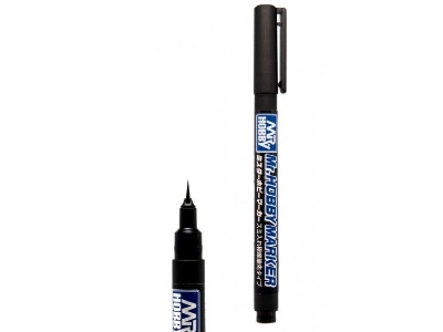 Cm-101 Mr. Hobby Marker Super Fine Tip Brush Pen Black - zdjęcie 1