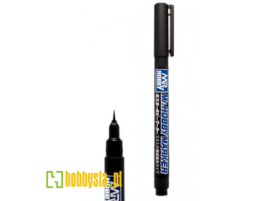 Cm-101 Mr. Hobby Marker Super Fine Tip Brush Pen Black - zdjęcie 1