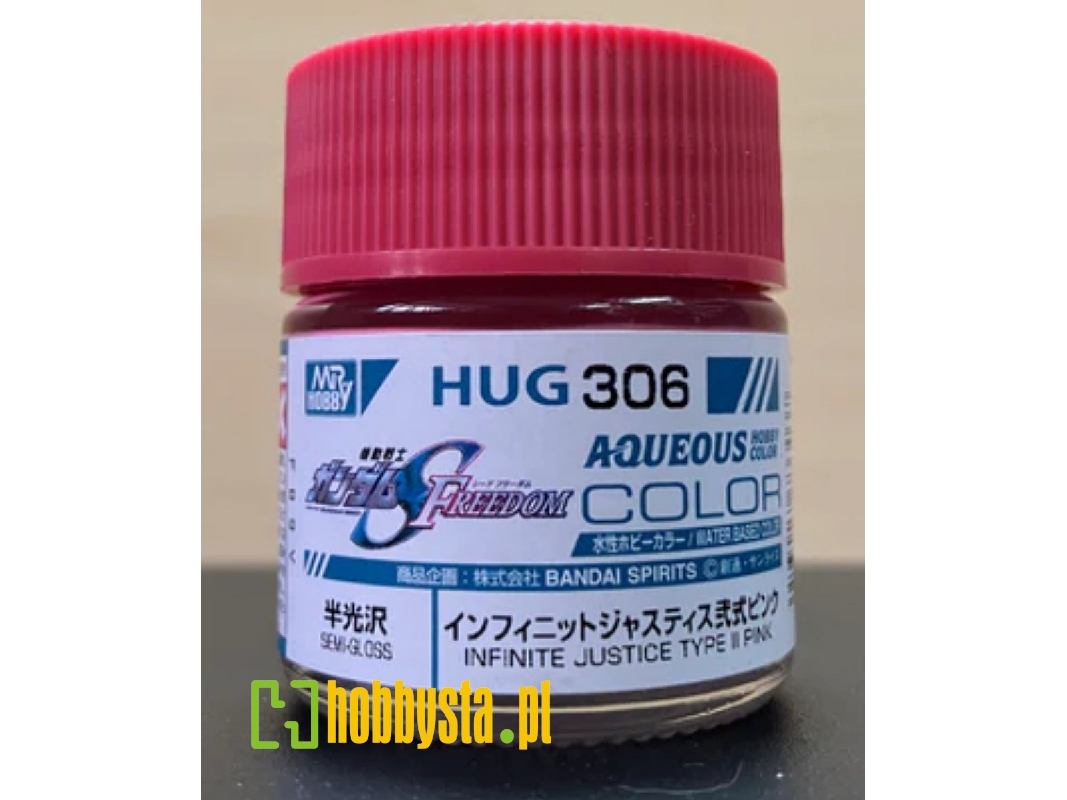 Hug306 Mr.Aqueous Gundam Color - Infinite Justice Type Pink Semi-gloss - zdjęcie 1