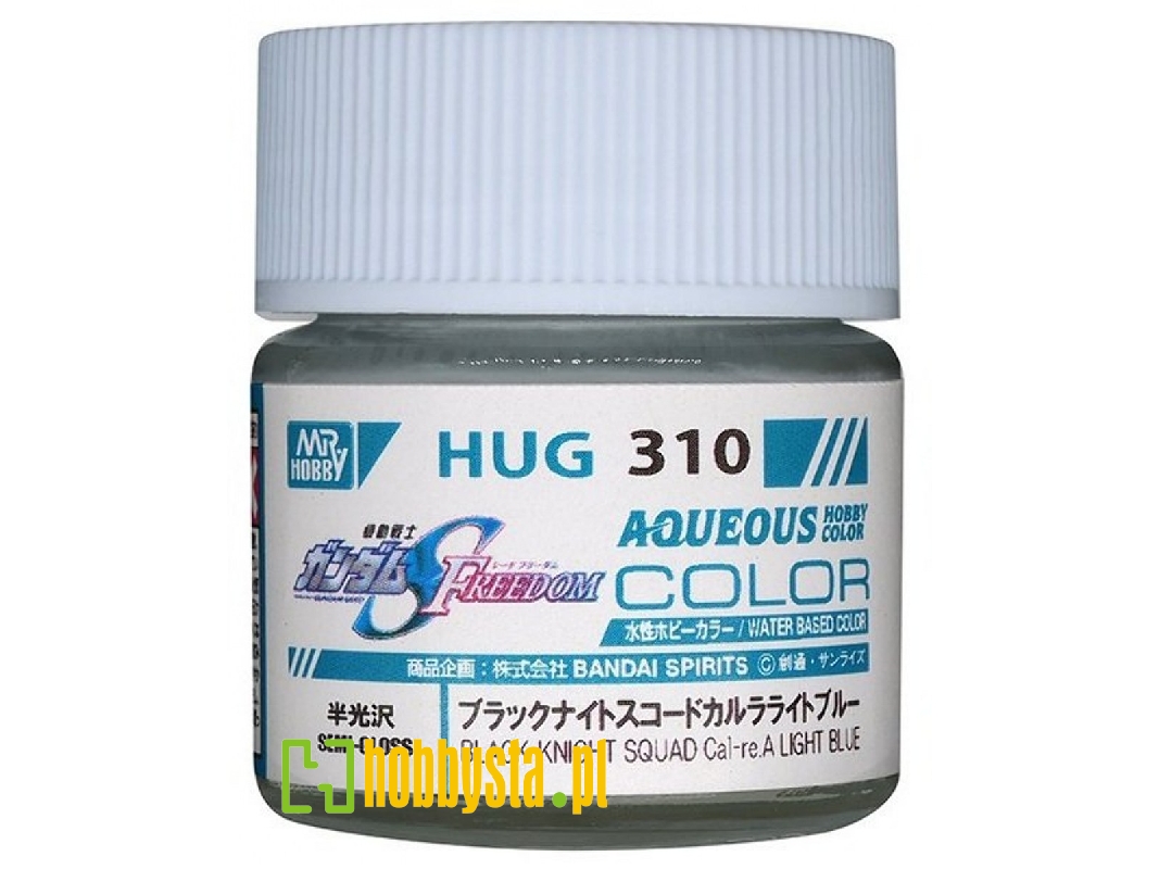 Hug310 Mr.Aqueous Gundam Color - Black Knight Squad Cal-re A Light Blue Semi-gloss - zdjęcie 1