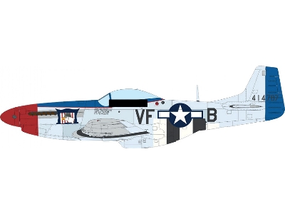 North American P-51 D Mustang - Mighty Eight (4th Fg, 355th Fg, 361st Fg And 479th Fg Decals) - zdjęcie 2