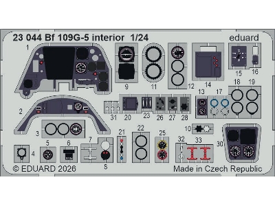 Messerschmitt Bf-109 G-5 - Interior Set (For Airfix Kits) - zdjęcie 1