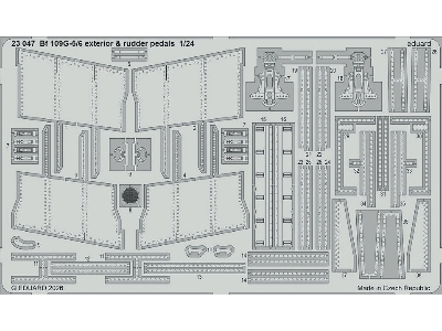 Messerschmitt Bf-109 G-5 / G-6 - Exterior & Rudder Pedals (For Airfix Kits) - zdjęcie 1