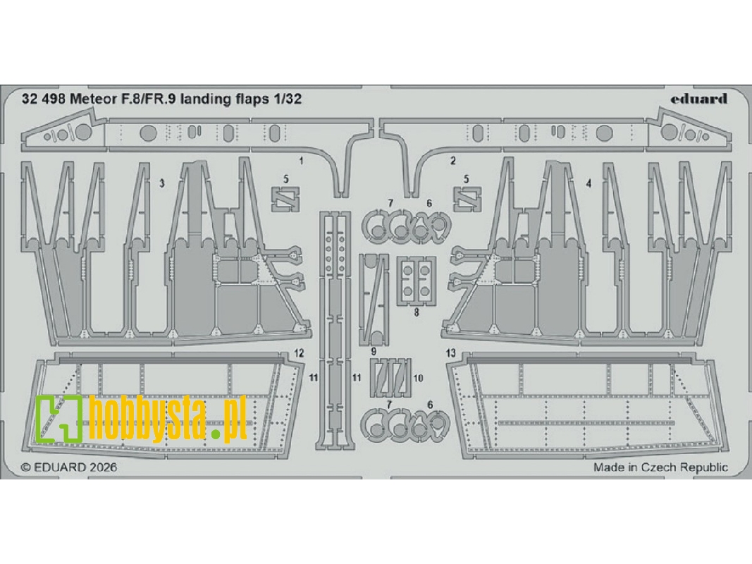 Gloster Meteor F.8 / Fr.9 - Landing Flaps (For Revell Kits) - zdjęcie 1