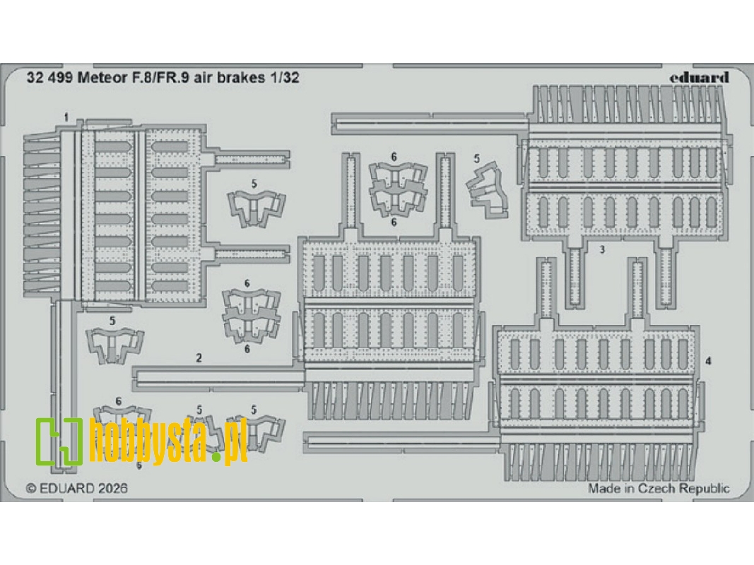 Gloster Meteor F.8 / Fr.9 - Air Brakes (For Revell Kits) - zdjęcie 1