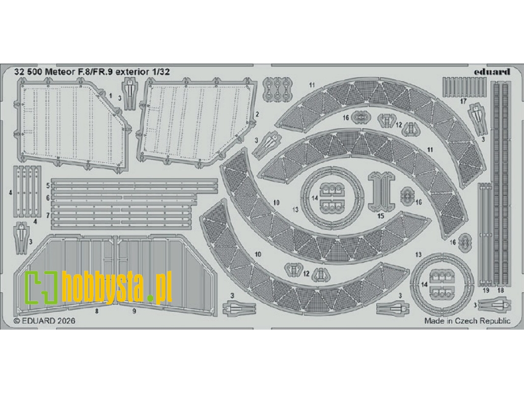 Gloster Meteor F.8 / Fr.9 - Exterior Set (For Revell Kits) - zdjęcie 1
