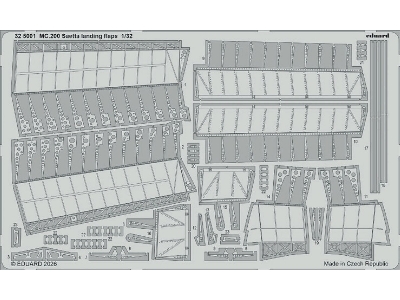 Macchi Mc.200 Saetta - Landing Flaps (For Italeri Kits) - zdjęcie 1