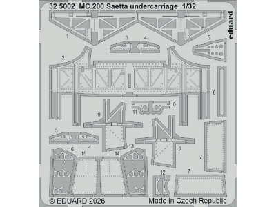 Macchi Mc.200 Saetta - Undercarriage (For Italeri Kits) - zdjęcie 1