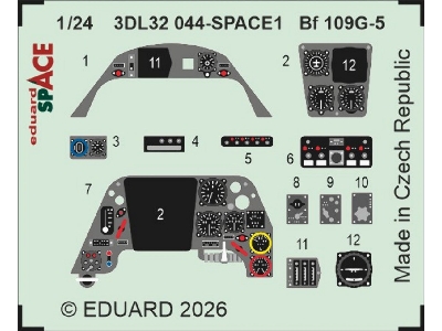 Messerschmitt Bf-109 G-5 - Space Set (For Airfix Kits) - zdjęcie 1