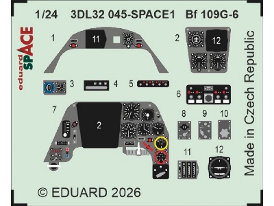 Messerschmitt Bf-109 G-6 - Space Set (For Airfix Kits) - zdjęcie 1