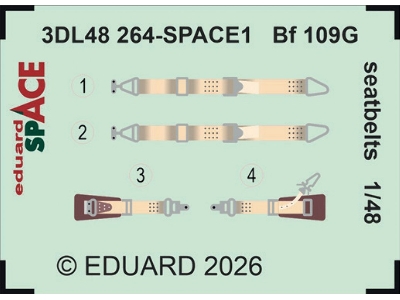 Messerschmitt Bf-109 G - Seatbelts Space Set - zdjęcie 1