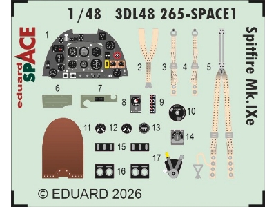 Supermarine Spitfire Mk.Ixe - Space Set (For Airfix Kits) - zdjęcie 1