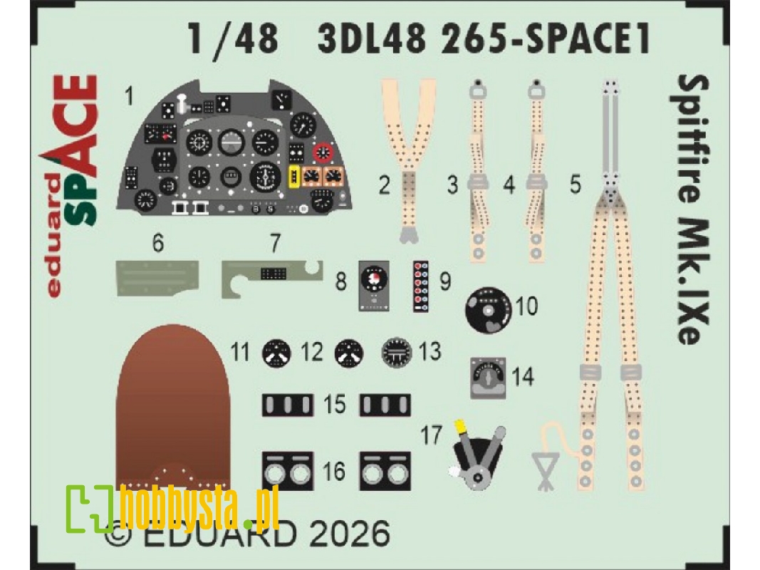 Supermarine Spitfire Mk.Ixe - Space Set (For Airfix Kits) - zdjęcie 1