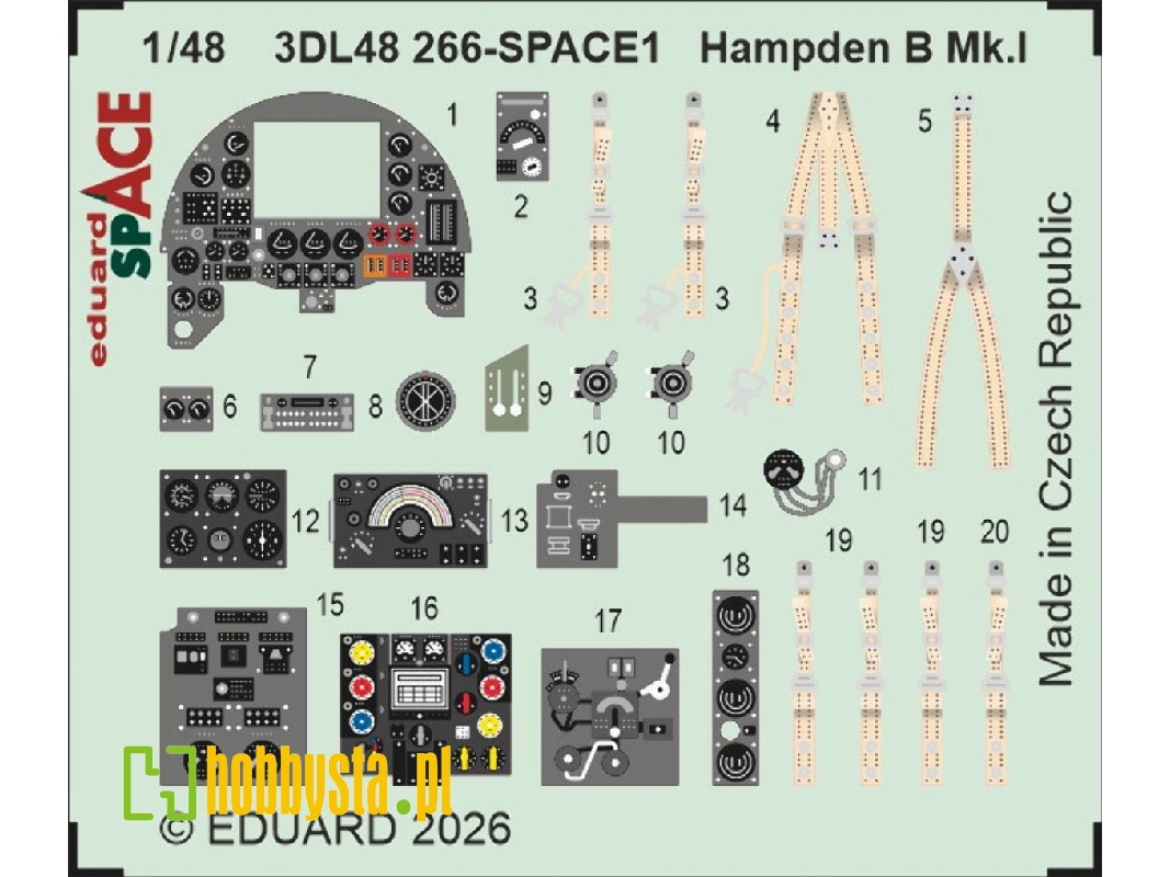 Handley Page Hampden B Mk.I - Space Set (For Icm Kits) - zdjęcie 1