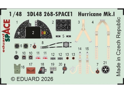 Hawker Hurricane Mk.I - Space Set (For Arma Hobby Kits) - zdjęcie 1