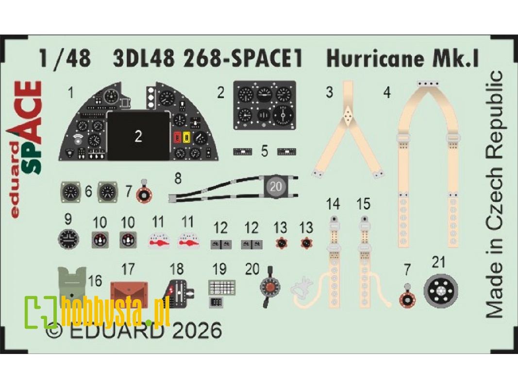 Hawker Hurricane Mk.I - Space Set (For Arma Hobby Kits) - zdjęcie 1