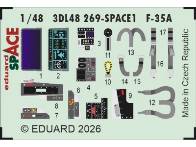 Lockheed Martin F-35 A Lightning Ii - Space Set (For Italeri Kits) - zdjęcie 1