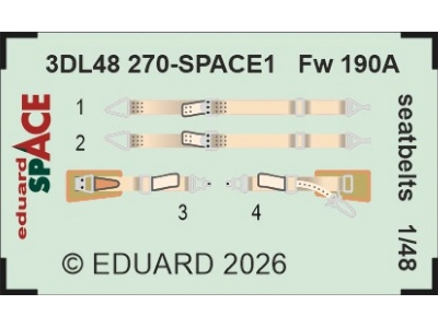 Focke Wulf Fw-190 A - Space Set Seatbelts - zdjęcie 1