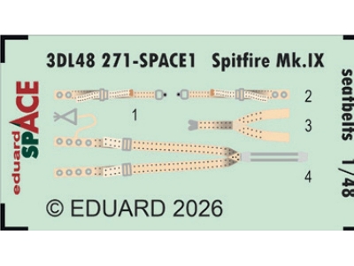 Supermarine Spitfire Mk.Ix - Space Set Seatbelts - zdjęcie 1