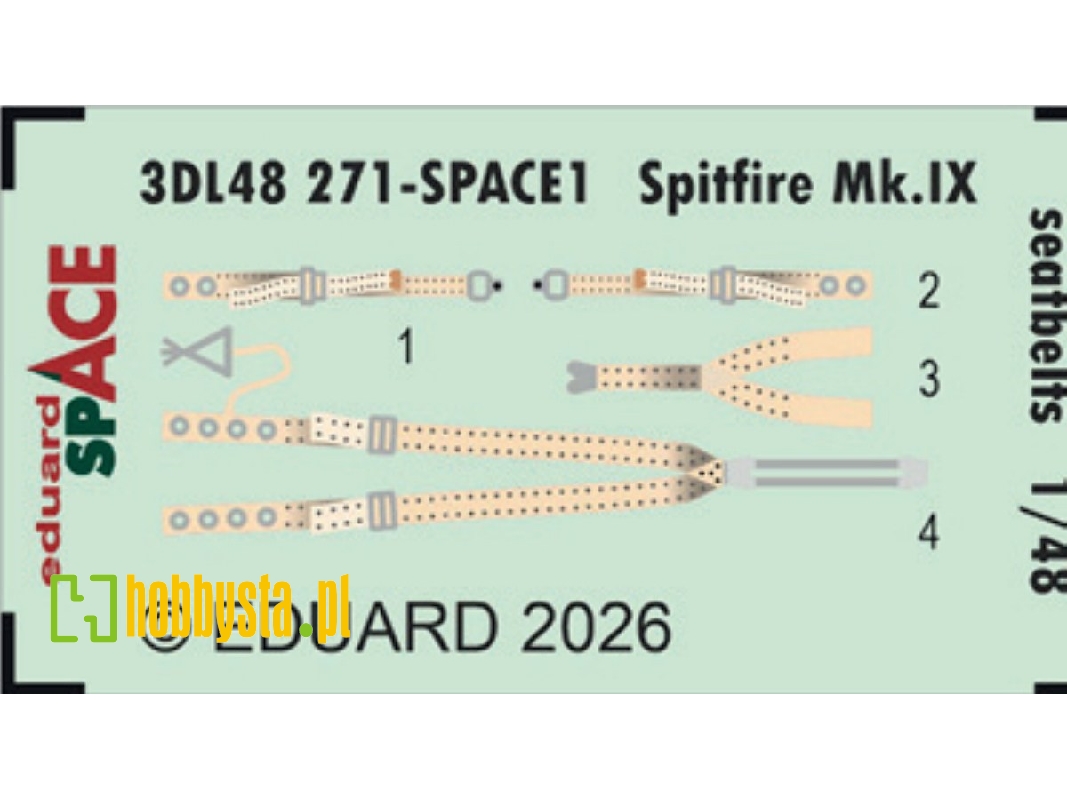 Supermarine Spitfire Mk.Ix - Space Set Seatbelts - zdjęcie 1