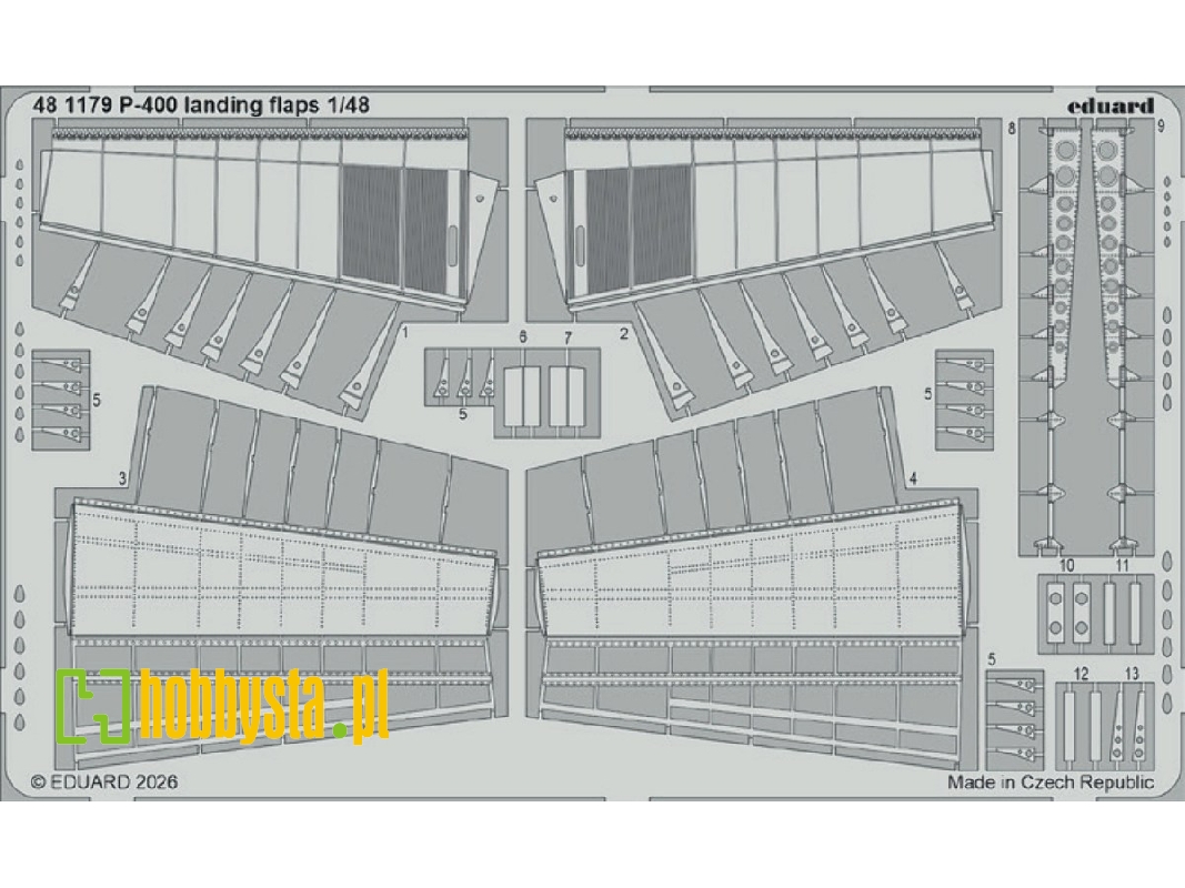 Bell P-400 Airacobra - Landing Flaps (For Arma Hobby Kits) - zdjęcie 1