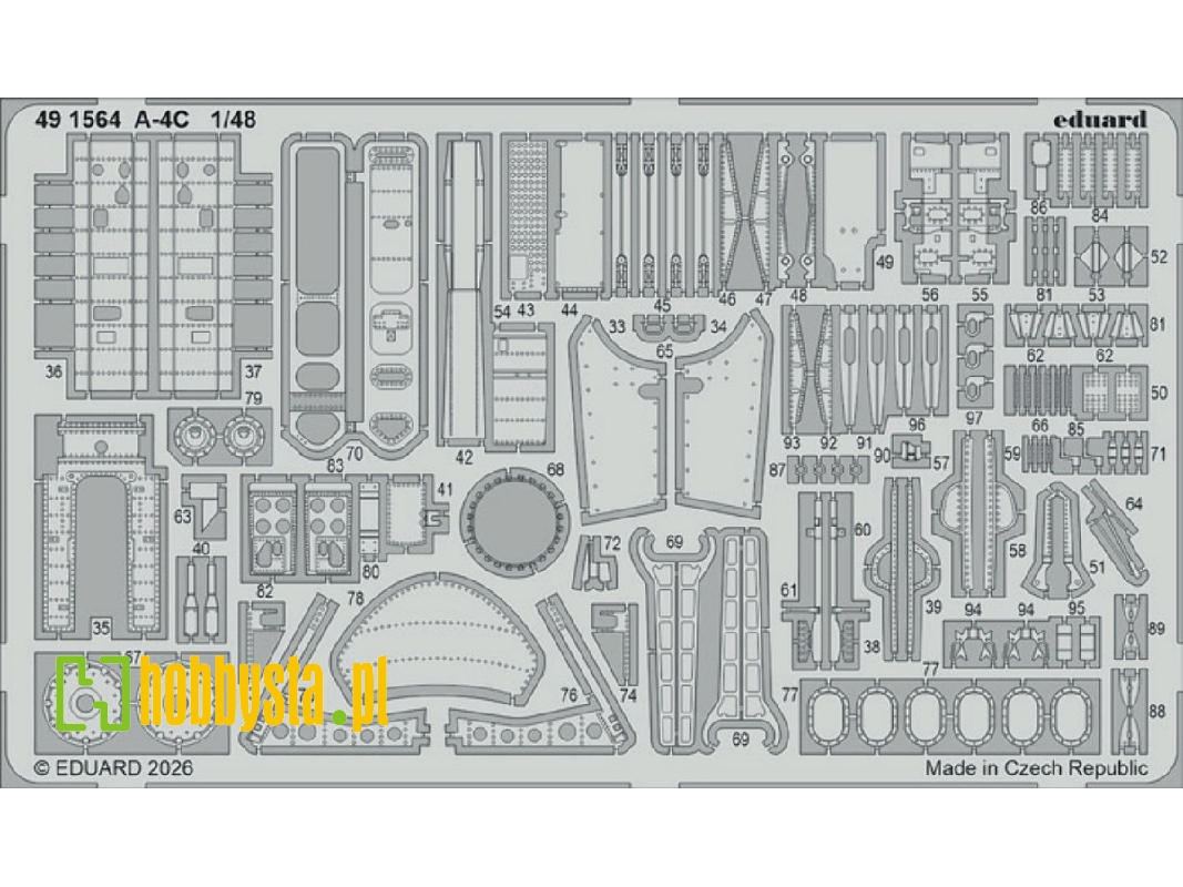 Douglas A-4 C Skyhawk - Pe Set (For Hobby Boss Kits) - zdjęcie 1