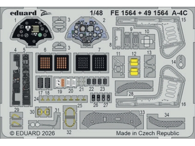 Douglas A-4 C Skyhawk - Pe Set (For Hobby Boss Kits) - zdjęcie 2