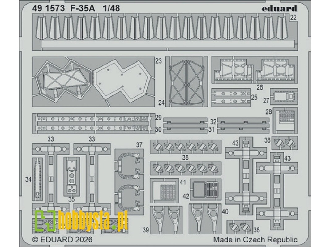 Lockheed Martin F-35 A Lightning Ii - Pe Set (For Italeri Kits) - zdjęcie 1