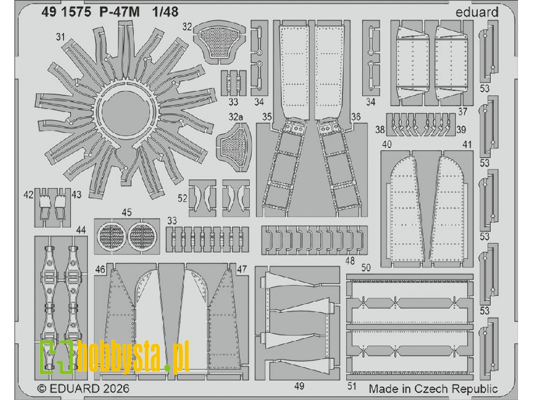 Republic P-47 M Thunderbolt - Pe Set (For Miniart Kits) - zdjęcie 1