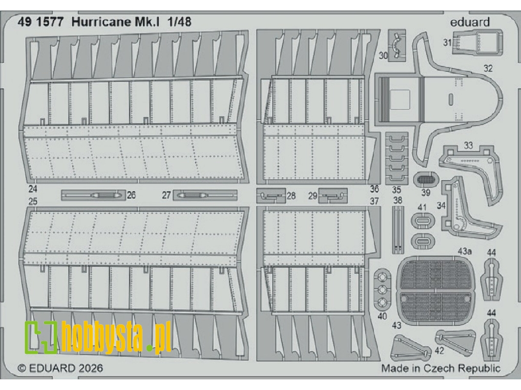 Hawker Hurricane Mk.I - Pe Set (For Arma Hobby Kits) - zdjęcie 1