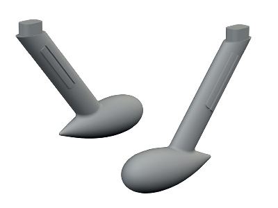 Messerschmitt Bf-109 G - Balance Weights (3d-printed / For Airfix Kits) - zdjęcie 1