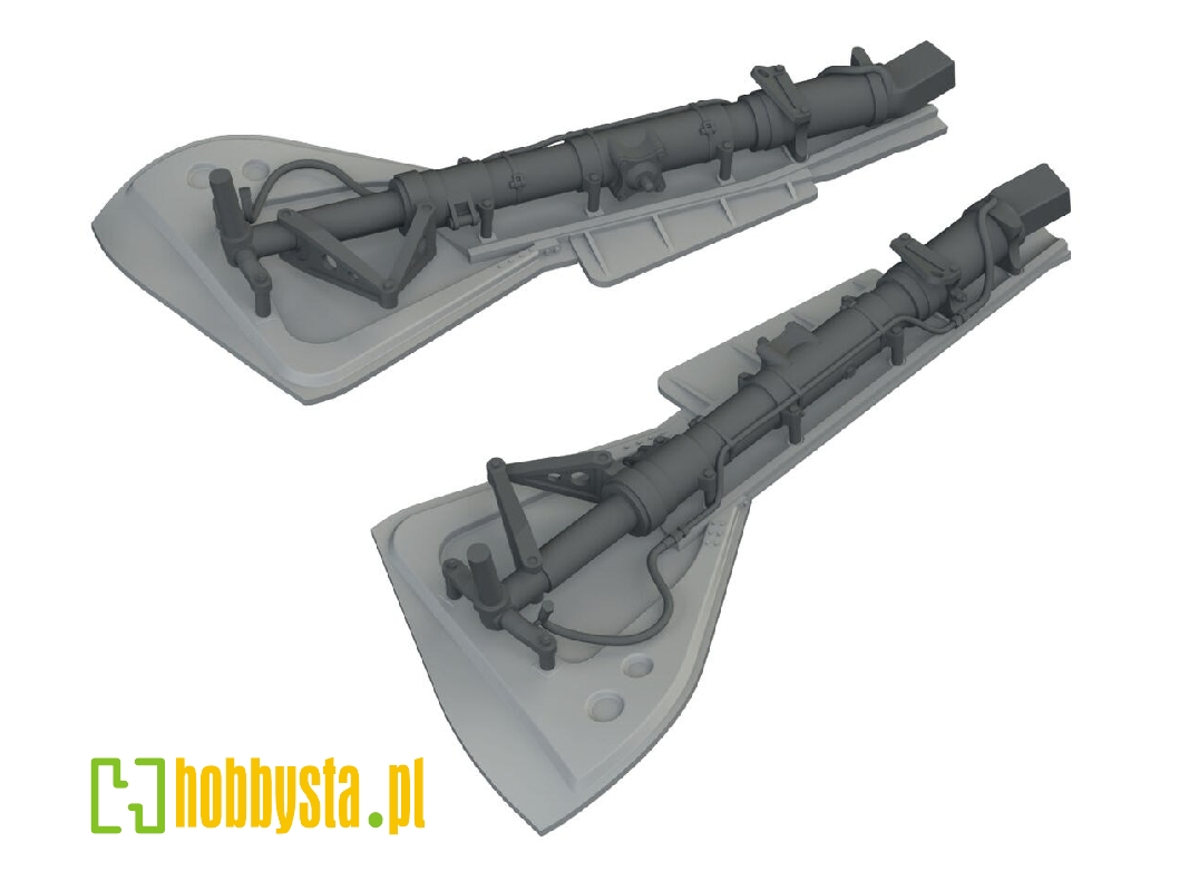 Focke Wulf Fw-190 - Undercarriage Legs (3d-printined / For Revell Kits) - zdjęcie 1