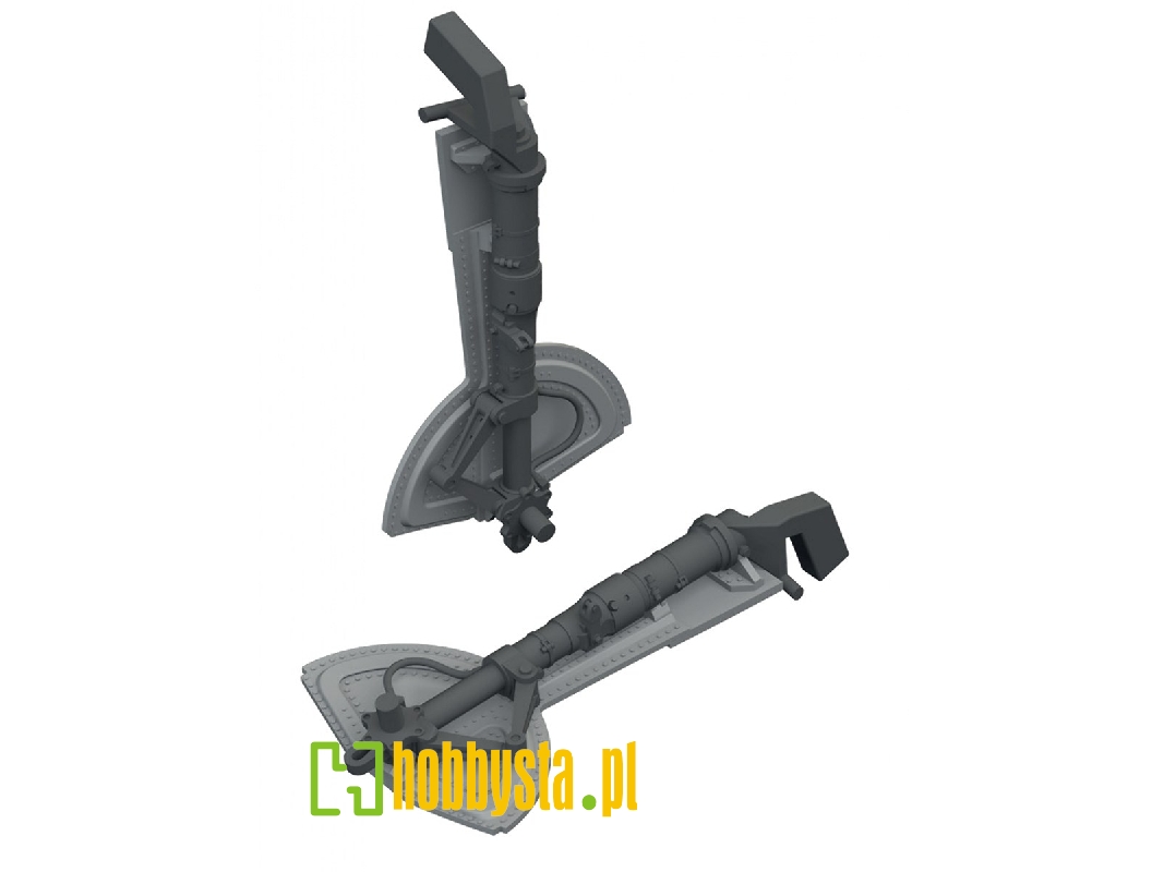 Messerschmitt Bf-109 G - Undercarriage Legs (3d-printined / For Revell Kits) - zdjęcie 1