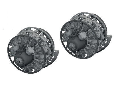 Martin B-26 B/C Marauder - 3d-printed Engines (For Icm Kits) - zdjęcie 1