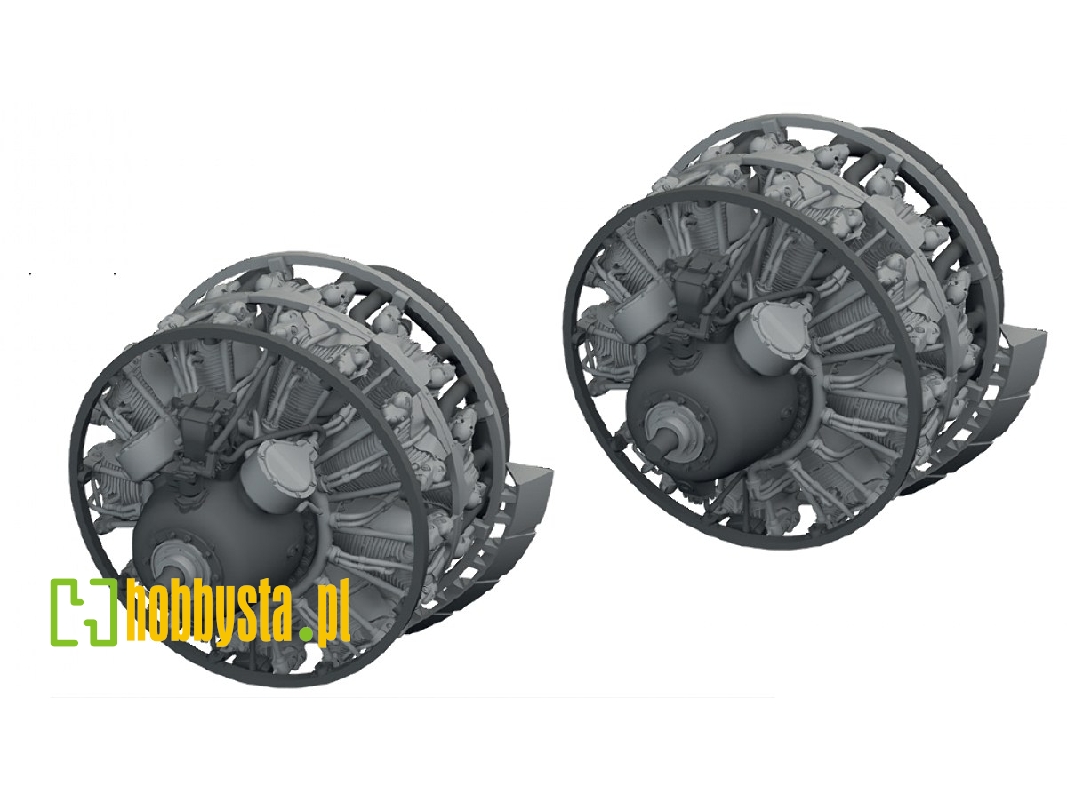 Martin B-26 B/C Marauder - 3d-printed Engines (For Icm Kits) - zdjęcie 1