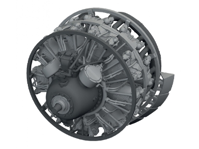 Martin B-26 B/C Marauder - 3d-printed Engines (For Icm Kits) - zdjęcie 2