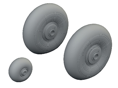 Bristol Beaufighter Mk.Vi - Wheels Set (For Revell Kits) - zdjęcie 1