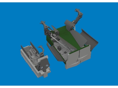 Sepecat Jaguar - Wheel Bays & Undercarriage Legs (3d-printed / For Airfix Kits) - zdjęcie 1